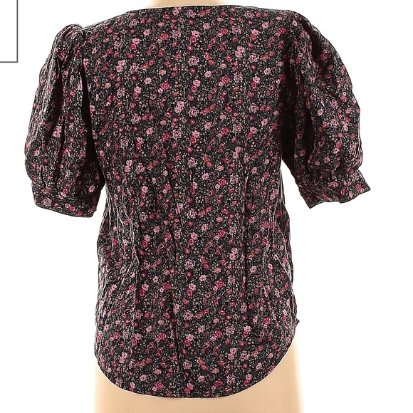 Cotton short sleeved scooped neck top - Picture 2 of 3